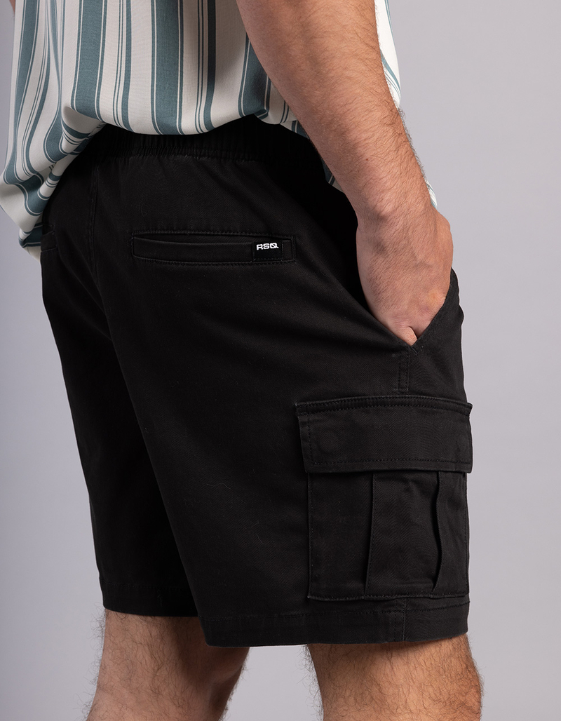 RSQ Mens Cargo Twill Pull On Shorts image number 6