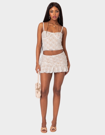 EDIKTED Maria Lace Cupped Tank Top