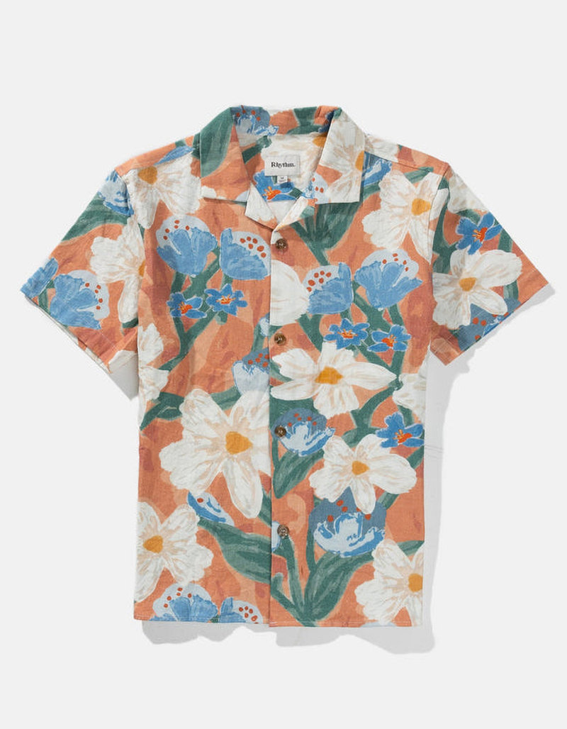 RHYTHM Lost Orchid Mens Button Up Shirt image number 0