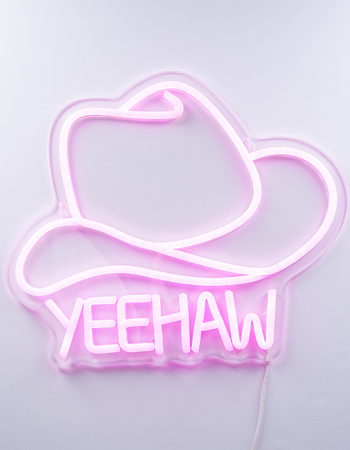Yeehaw Cowboy Hat Neon Sign