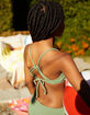 FULL TILT Texture Strappy Girls Bralette Bikini Set image number 4