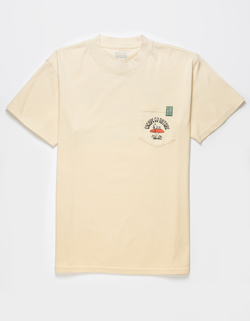 PARKS PROJECT x Peanuts Escape To Nature Mens Pocket Tee image number 1