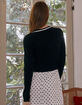 WEST OF MELROSE Bow Womens Fitted Cardigan image number 3
