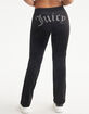 JUICY COUTURE OG Big Bling Womens Velour Track Pants image number 1