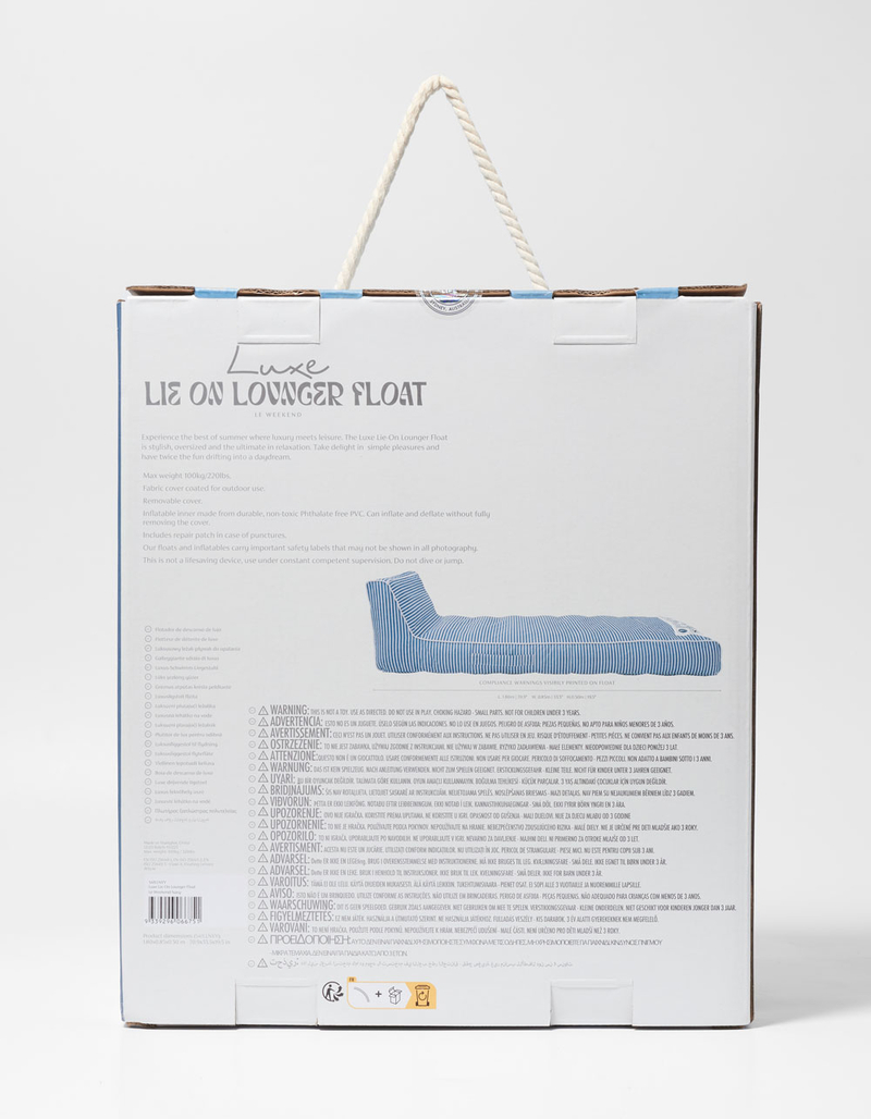 SUNNYLIFE Le Weekend Luxe Lie-On Lounger Float image number 4
