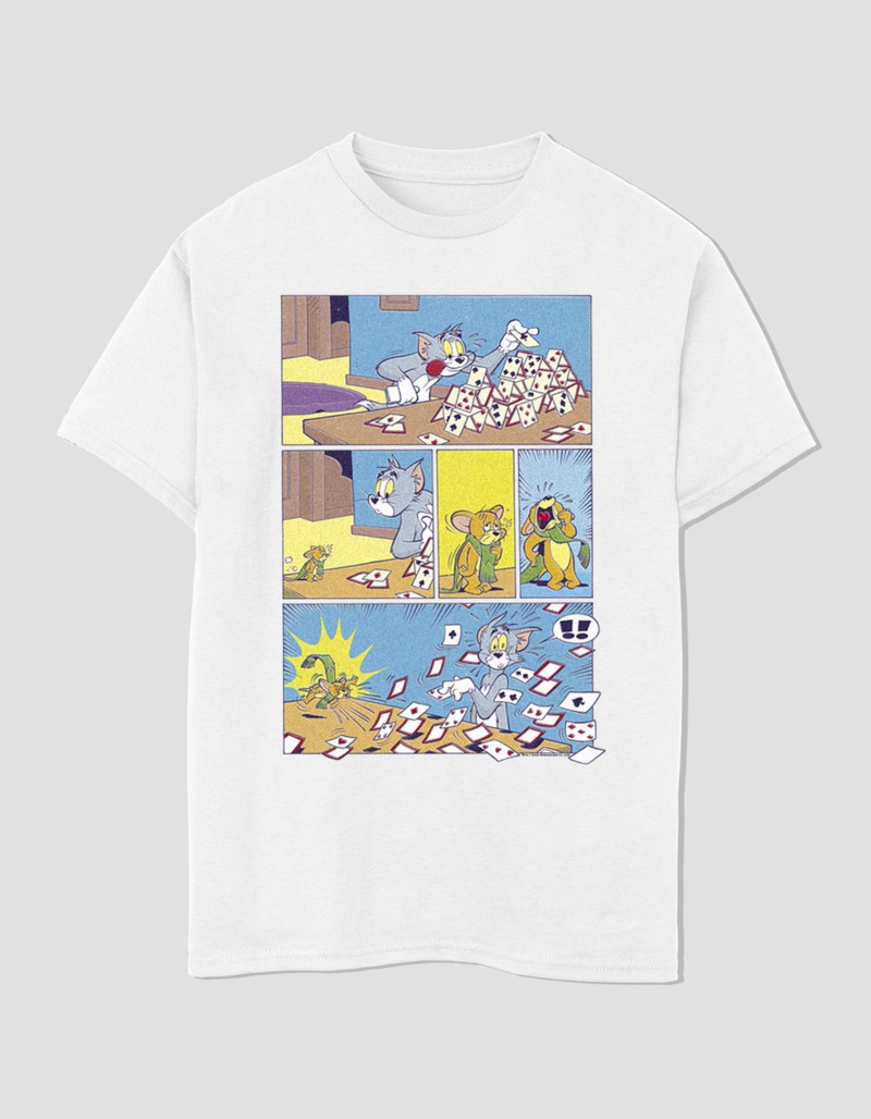 TOM AND JERRY House Of Cards Comic Unisex Kids Tee image number 0