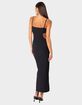 EDIKTED Ribbed Cut Out Cupped Maxi Dress image number 5