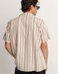 RHYTHM Vacation Stripe Mens Button Up Shirt image number 3