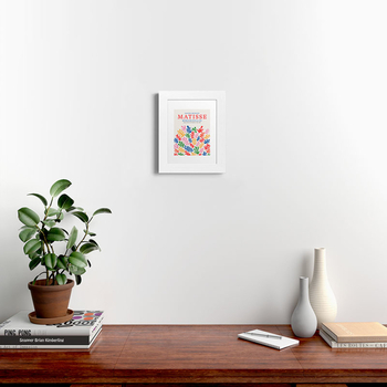 DENY DESIGNS KaranAndCo Matisse Paper Collage 11" x 14" Framed Art Print