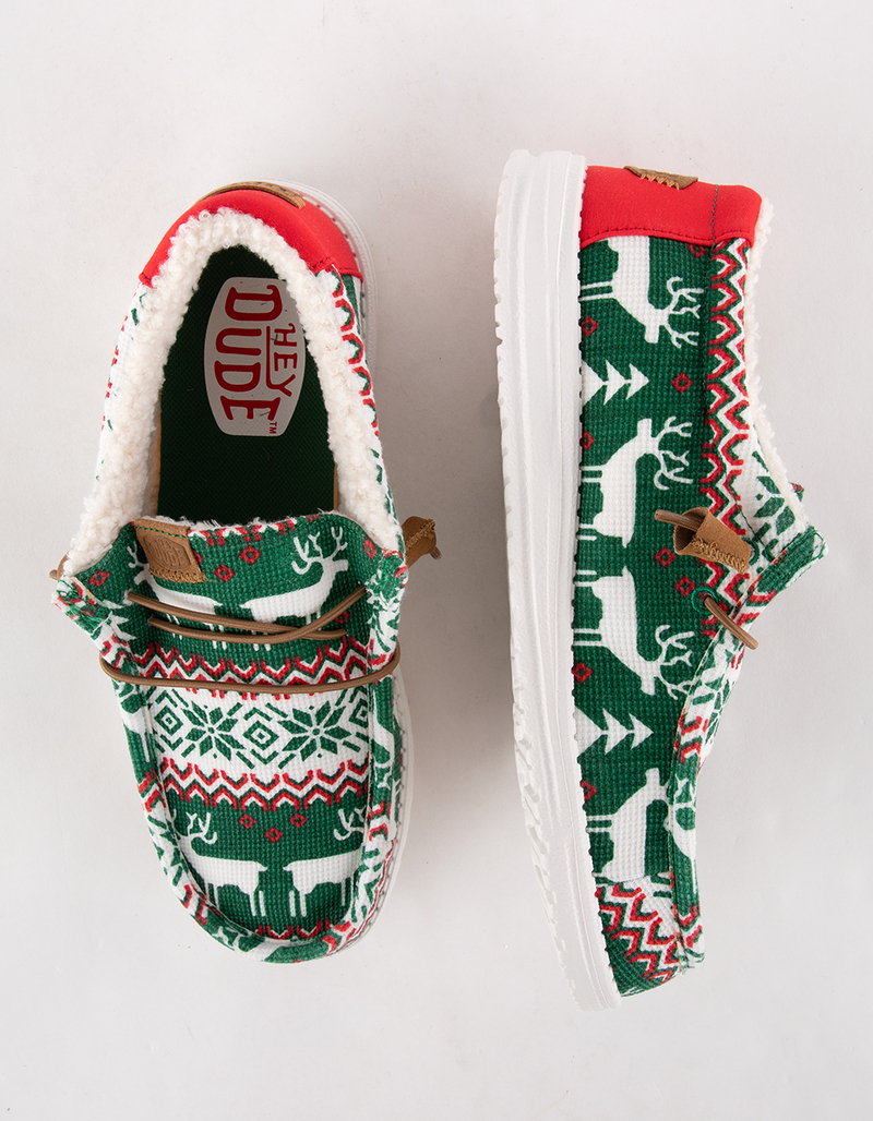 HEY DUDE Wally Ugly Sweater Mens Shoes image number 4