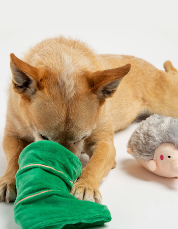SILVER PAW Sleeping Porcupine Dog Toy