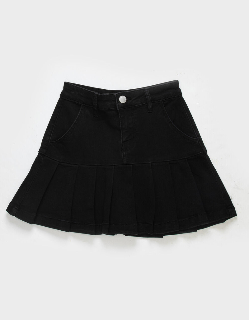 RSQ Girls Pleated Denim Cheer Skirt image number 1