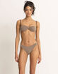 RHYTHM Terry Sands Stripe High Leg Bikini Bottoms image number 1
