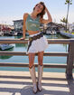 FULL TILT Tiered Womens Mini Skirt image number 1