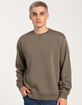 RSQ Mens Solid Crewneck Fleece Sweatshirt image number 5