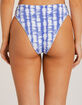 FULL TILT Tie Dye Textured High Waisted Bikini Bottoms image number 4
