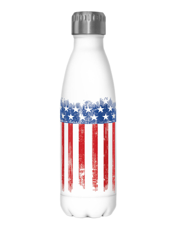 AMERICA 17 oz Distress Flag Water Bottle