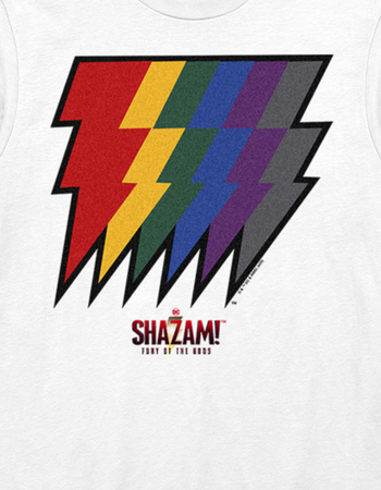 SHAZAM! FURY OF THE GODS Rainbow Bolt Unisex Tee