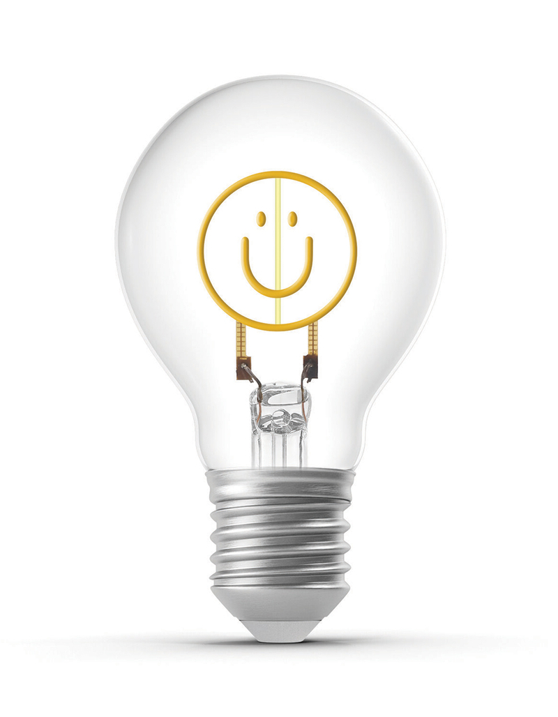 TRNDY TECH Smiley Filament LED Light Bulb image number 1