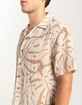 RSQ Mens Texture Leaf Camp Shirt image number 7