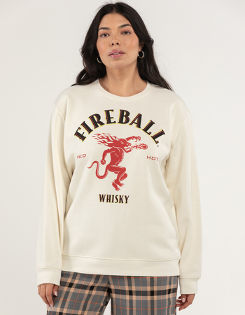 RIPPLE JUNCTION Fireball Womens Crewneck Sweatshirt