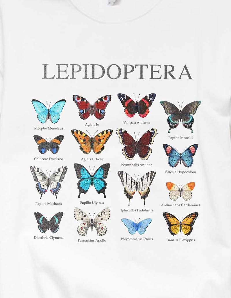 BUTTERFLY Lepidoptera Types Unisex Crewneck Sweatshirt image number 1