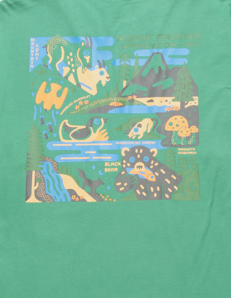 PARKS PROJECT Mount Rainier Mens Tee image number 2