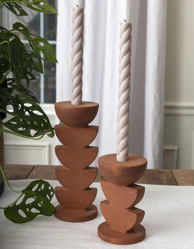 Caldwell Terracotta Candleholder - Small image number 1
