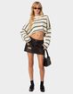 EDIKTED Sister Striped Cropped Sweater image number 2