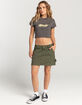 RUSTY Billie Low Rise Ripstop Zip Off Womens Skirt image number 5