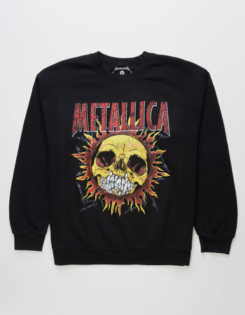 METALLICA Sun Skull Mens Crewneck Sweatshirt
