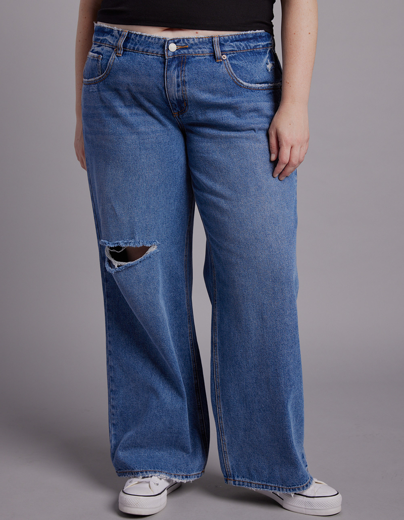 RSQ Womens Low Rise Baggy Jeans image number 5
