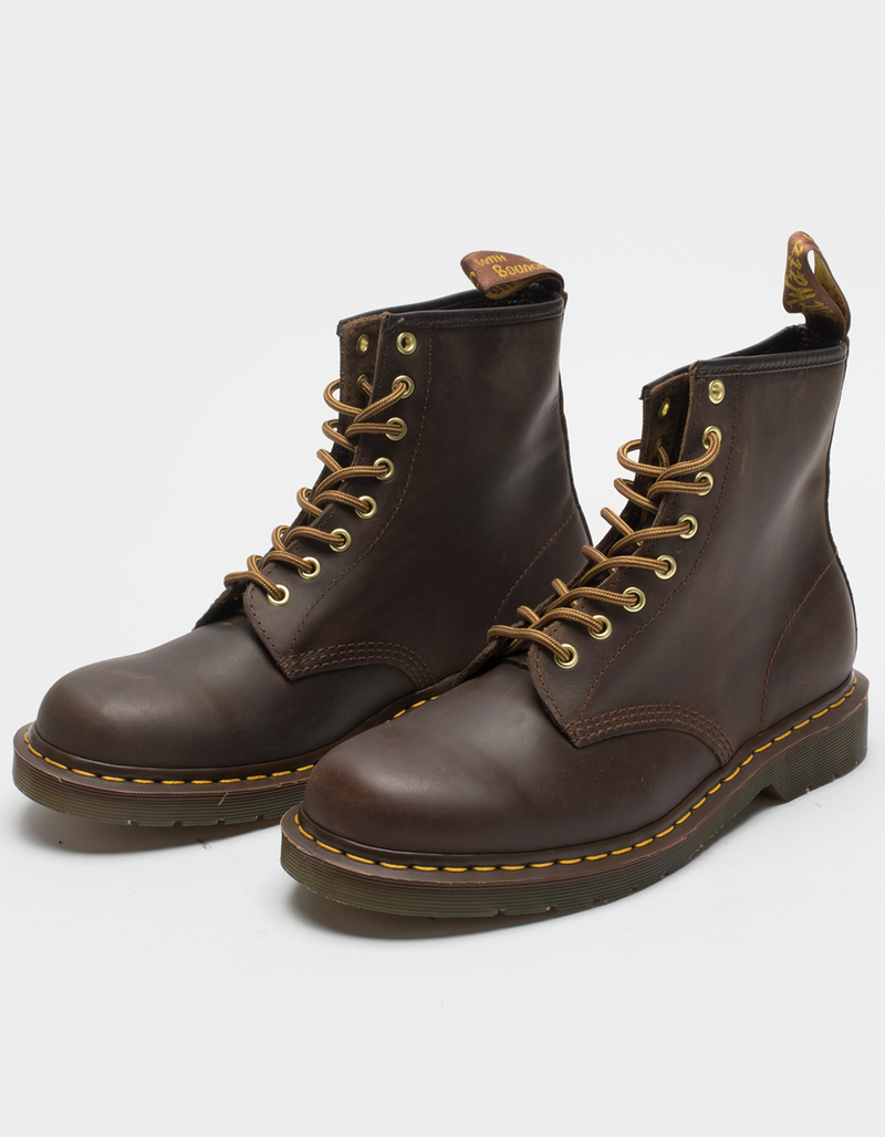 DR MARTENS 1460 Crazy Horse Leather Lace Up Mens Boots image number 0
