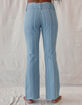 WEST OF MELROSE Low Rise Belted Stripe Womens Flare Pants image number 4