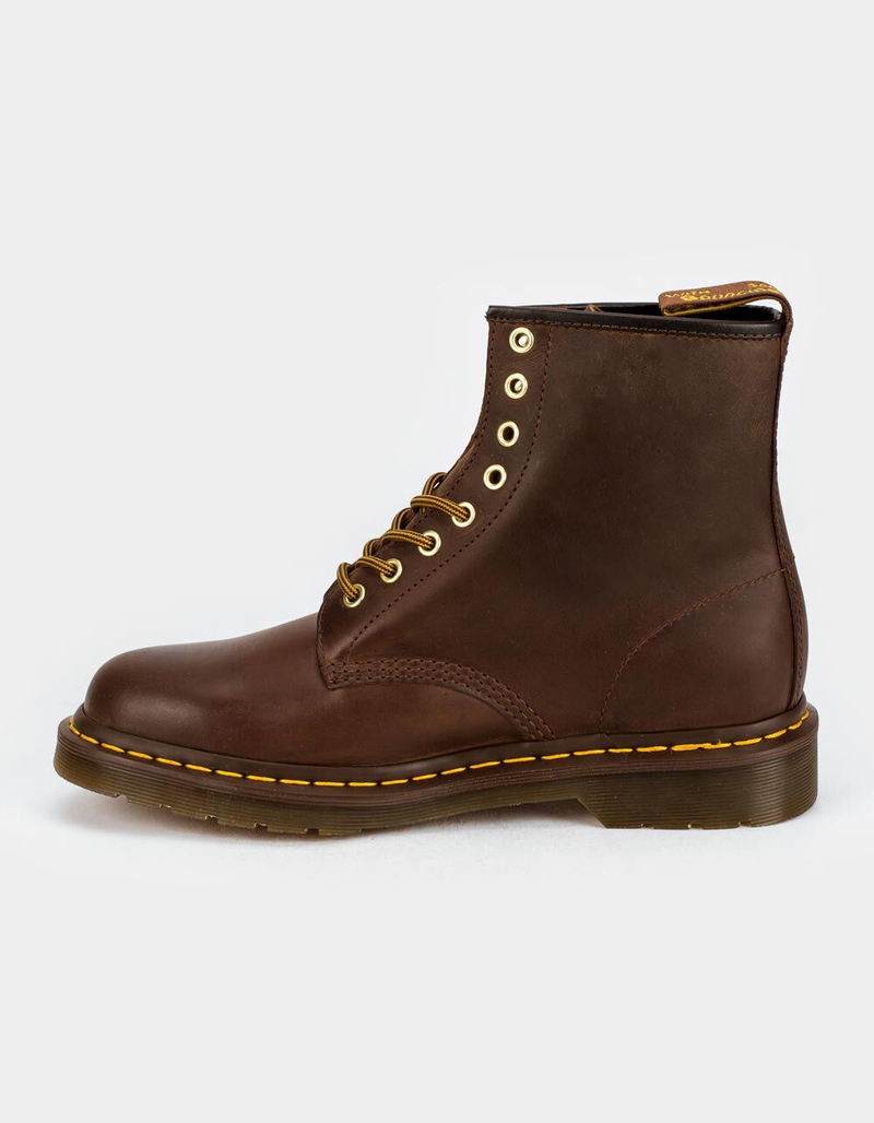 DR MARTENS 1460 Crazy Horse Leather Lace Up Mens Boots image number 2