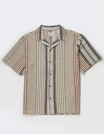 BDG Urban Outfitters Stripe Revere Mens Button Up Shirt