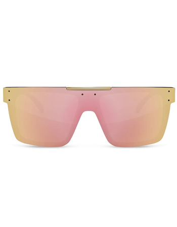HEAT WAVE VISUAL Quatro Rose Gold Sunglasses