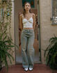 WEST OF MELROSE Lace Ruffle Womens Tank Top image number 5
