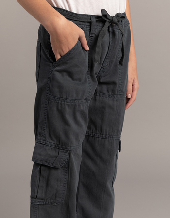 RSQ Girls Tie Waist Twill Cargo Pants Alternative Image