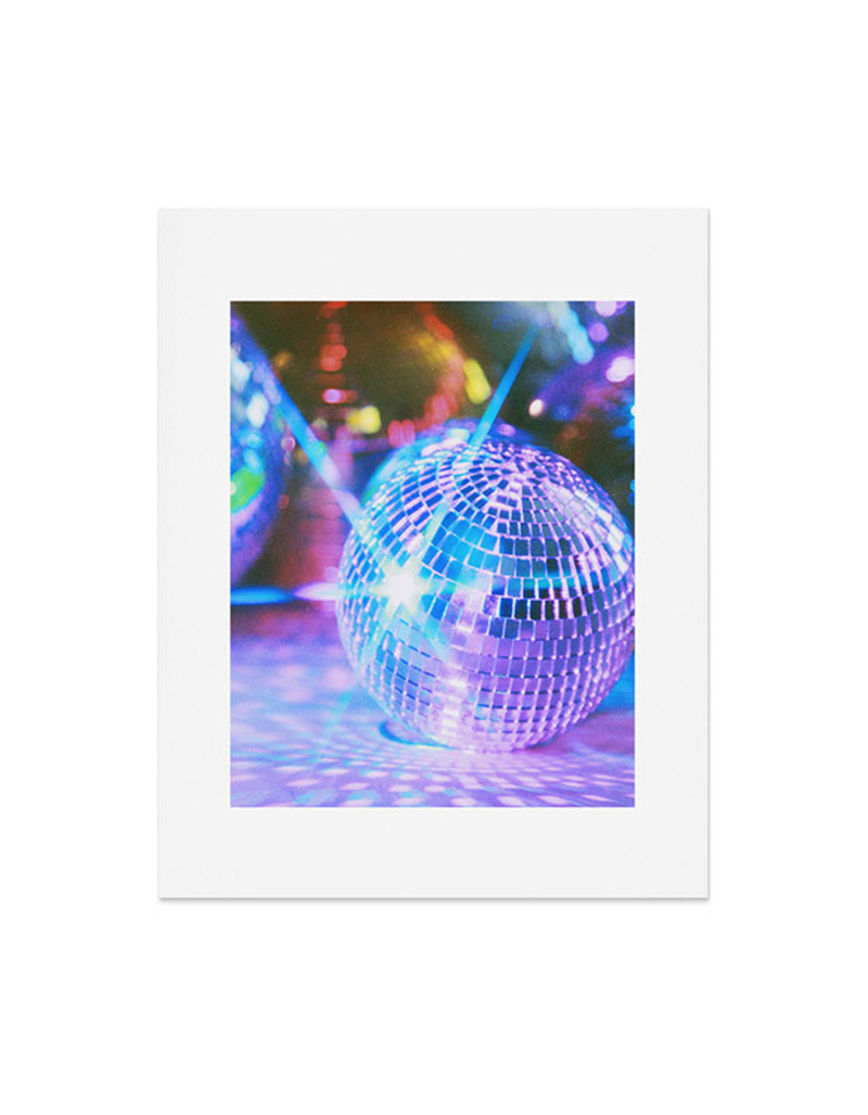 DENY DESIGNS Samantha Hearn Neon Solo Disco Ball 16" x 20" Poster image number 0