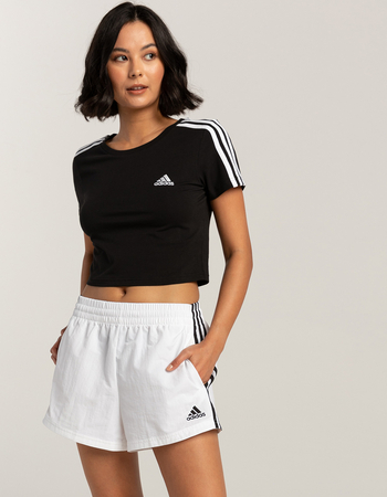ADIDAS Essentials 3-Stripes Womens Woven Shorts Primary Image