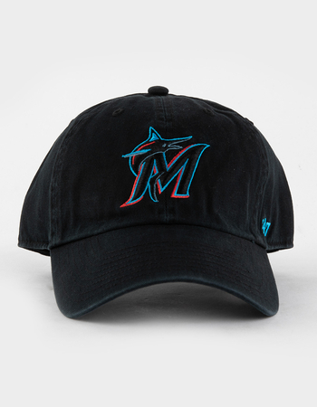 47 BRAND Miami Marlins '47 Clean Up Strapback Hat