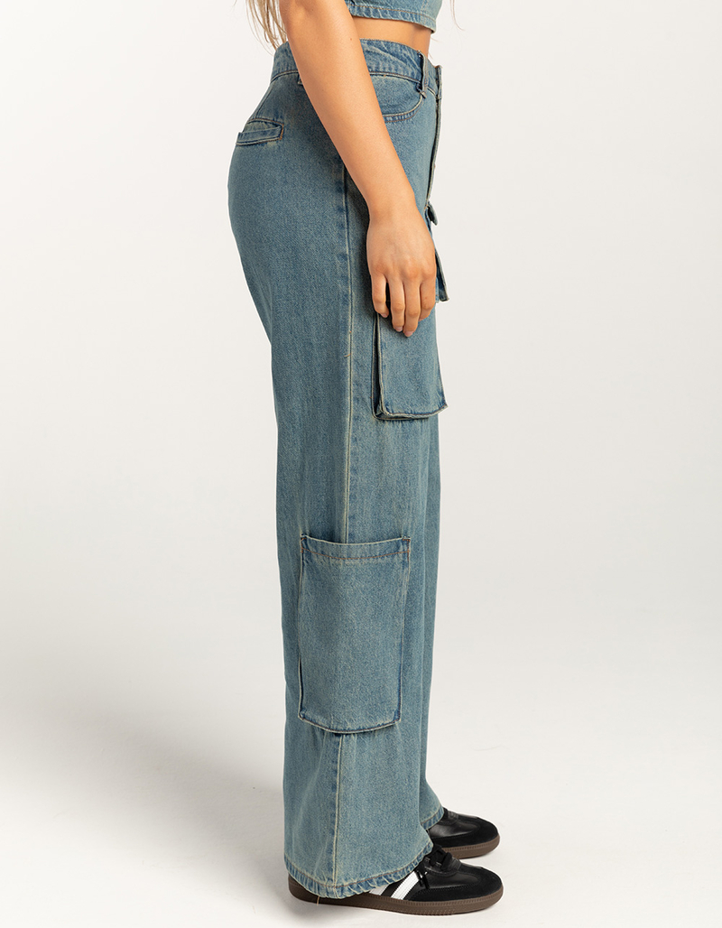RSQ Womens Low Rise Cargo Pants image number 2