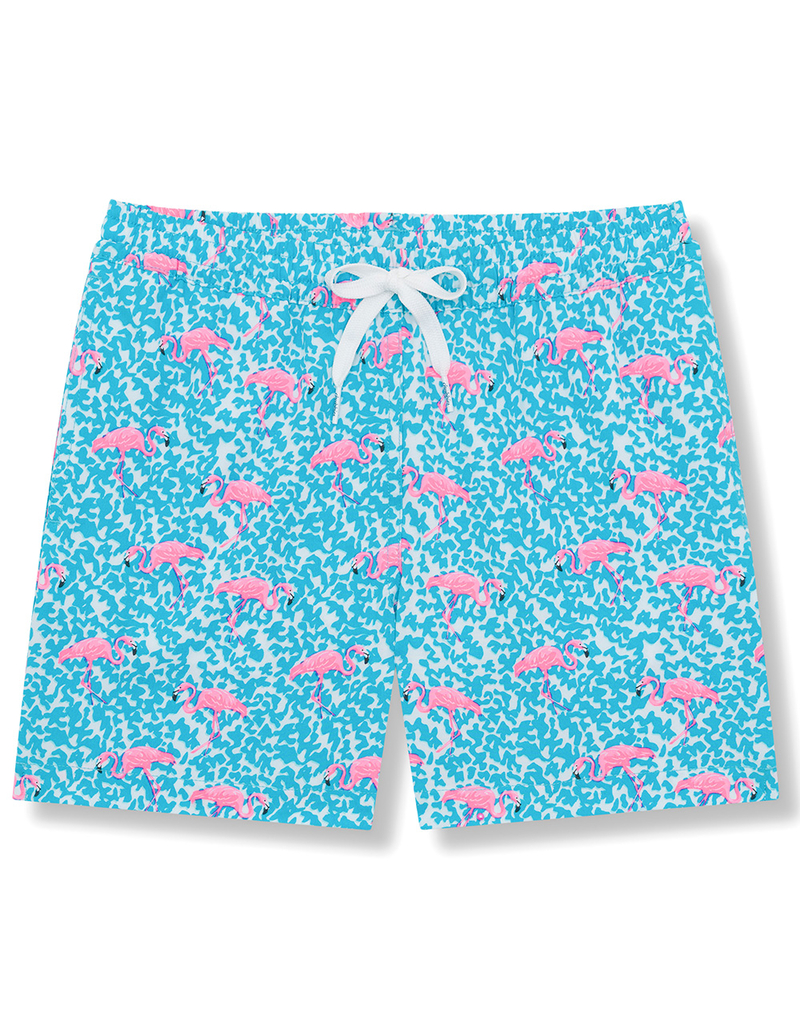 CHUBBIES The Domingos Are For Flamingos Boys 5.5'' Volley Shorts image number 1