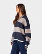 EDIKTED Romie V-Neck Cable Knit Sweater image number 3