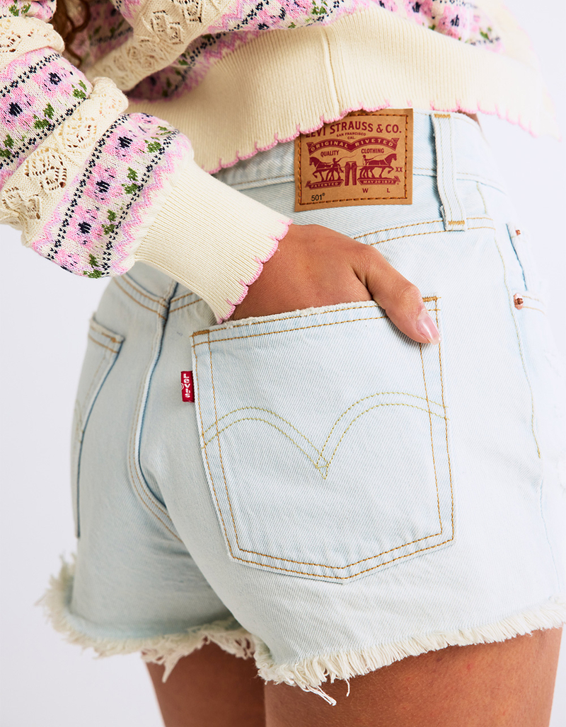 LEVI'S 501 High Rise Womens Denim Shorts - Find Time image number 0