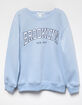 FULL TILT Brooklyn Girls Boyfriend Crewneck Sweatshirt image number 2