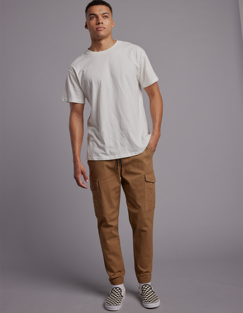 RSQ Mens Twill Cargo Jogger Pants image number 0