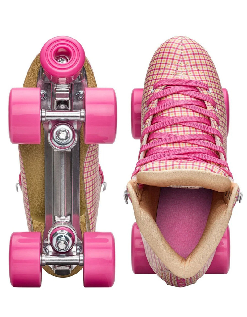 IMPALA ROLLERSKATES Pink Tartan Quad Skates image number 3