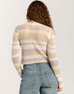 FULL TILT Open Weave Color Block Womens Sweater image number 4